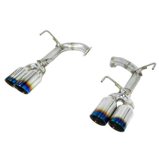 Remark 4 Inch Axleback Muffler Delete Set - Subaru WRX/STI 2015-2021 (Double Wall Burnt Tips)