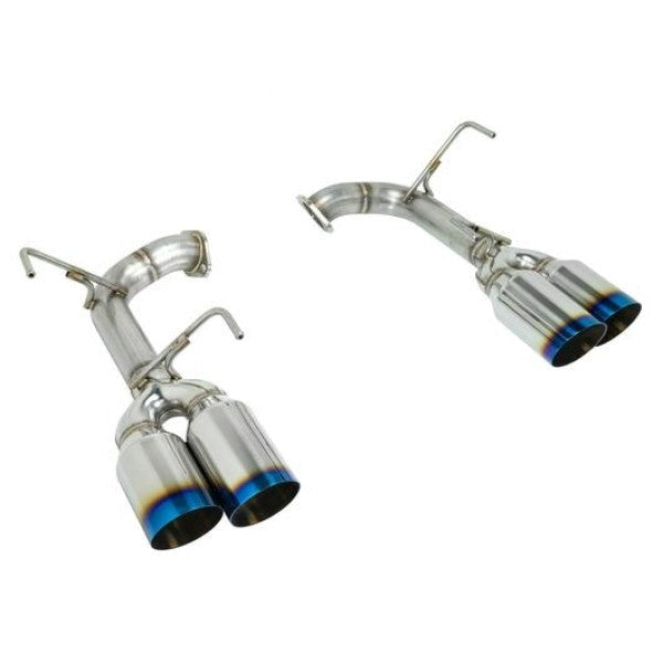 Remark 4 Inch Axleback Muffler Delete Set - Subaru WRX/STI 2015-2021 (Single Wall Burnt Tips)