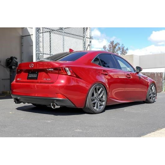 Remark Axleback Muffler Delete Set - Lexus IS 2014-2016 (Single Wall Burnt Tips)