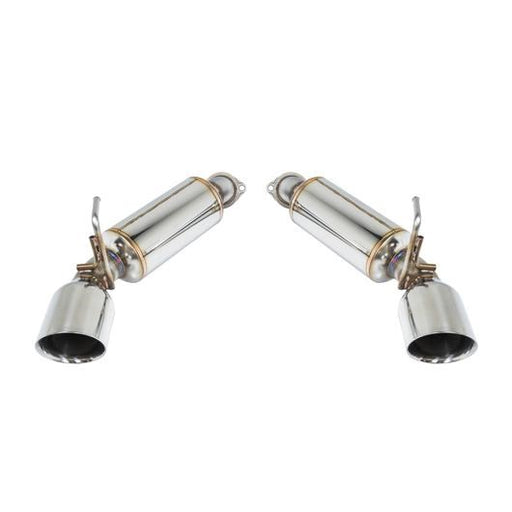 Remark Axleback Muffler Delete Set - Nissan 370Z (Single Wall Stainless Tips)