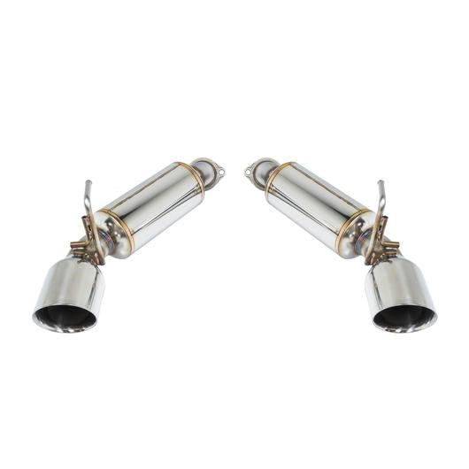 Remark Axleback Muffler Delete Set - Nissan 370Z (Single Wall Stainless Tips)