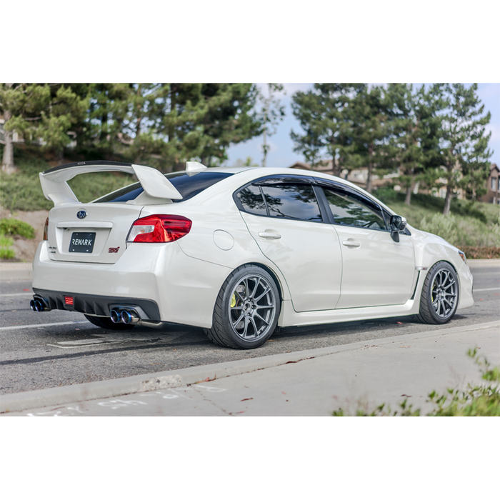 Remark Axleback Muffler Delete Set - Subaru WRX/STI 2015-2021 (Double Wall Burnt Tips)