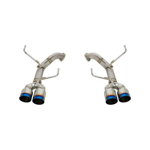 Remark Axleback Muffler Delete Set - Subaru WRX/STI Sedan 2008-2014 (Single Wall Burnt Tips)