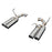 Remark Boso Axleback Muffler Delete Set - Subaru WRX/STI 2015-2021 (Stainless Tips)