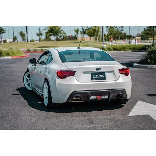 Remark Boso Single Exit Axleback Muffler Delete - Subaru BRZ/Toyota 86 (Stainless Tip)