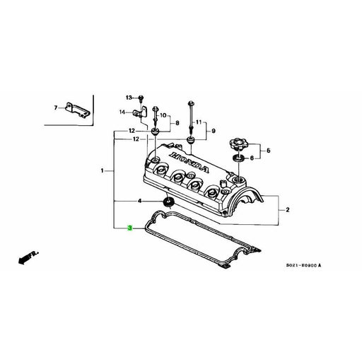 Honda Genuine Rocker Cover Gasket  - D13B, D14B D15Z