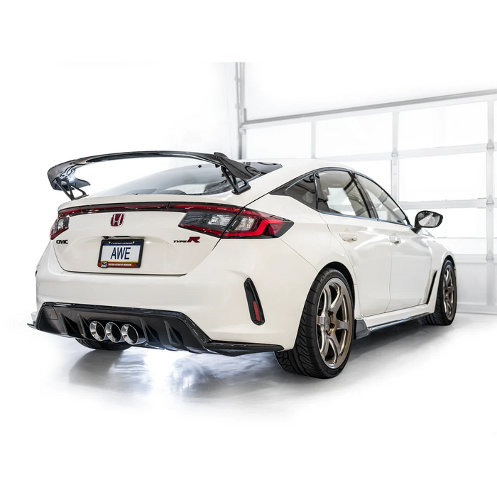 AWE Tuning 2023 Honda Civic Type R FL5 Track Edition Exhaust w/ Triple Diamond Black Tips