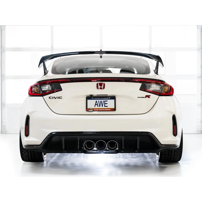 AWE Tuning 2023 Honda Civic Type R FL5 Track Edition Exhaust w/ Triple Diamond Black Tips