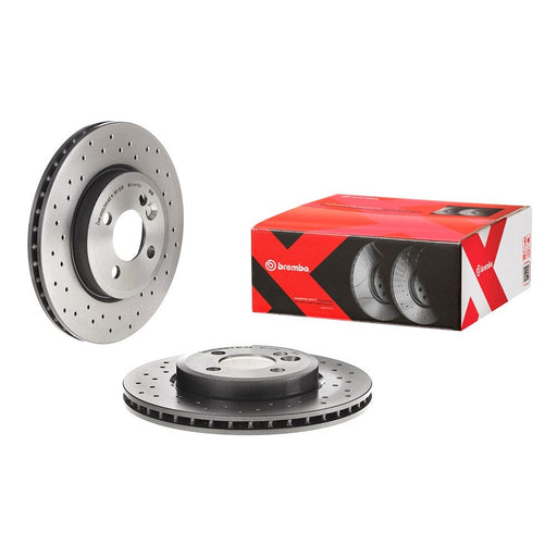 Brembo Front Brake Rotor - Cross Drilled 280mm 4x100 (Prelude Swap)