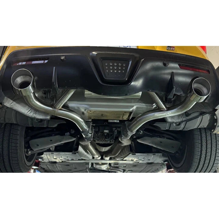 PLM Toyota Supra GR A90 Muffler Delete Axle Back Exhaust - Resonated or Non-Resonated