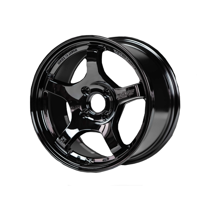 Rays Gram Lights 57CR 15x8 +28 4x100 Glossy Black