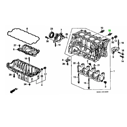 Honda Genuine - Oil Pressure Switch B, D, F, H, K Series