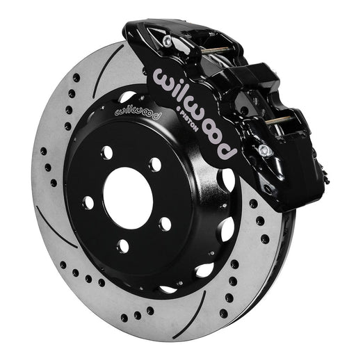 Wilwood AERO6 Front Hat Kit 15.00 Drilled and Slotted Rotors 2015-Up Ford Mustang