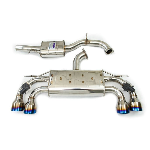 Invidia Q300 Catback Exhaust with Rolled Stainless Tips for VW Golf R MK7.5
