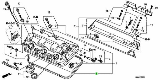 Honda Genuine - Rocker Cover Gasket -   J35A8 J35Z2 J35Z4 J37A J37A2 J37A3 K24Z2 K24Z3 R20A3