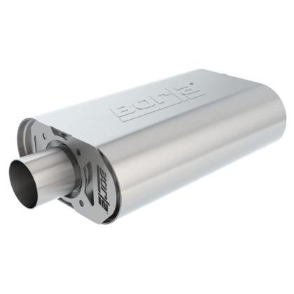 Borla CrateMuffler SBC Hot 350/383 2.5 inch Offset/Center 14in x 4.35in x 9in Oval Muffler