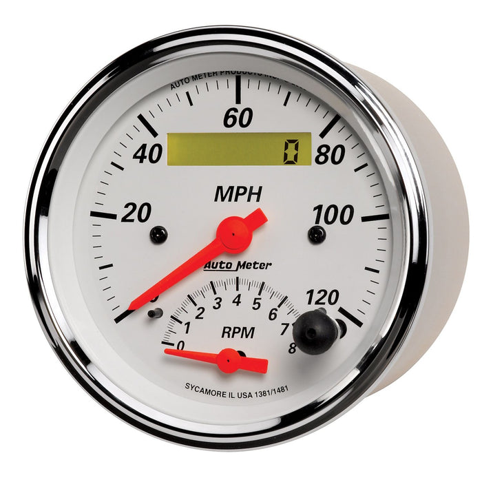 AutoMeter 3-3/8 Tachometer/Speedometer Combo, 8K RPM/120 MPH, Electri —  Speed Science