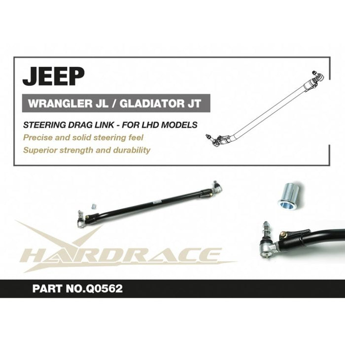 Hard Race Jeep Wrangler Jl '18-/ Gladiator Jt '19- Steering Drag Link