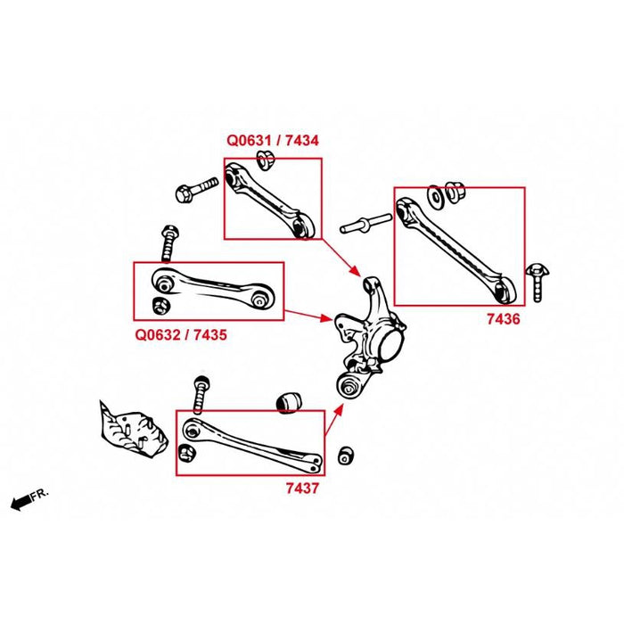 Hard Race Rear Camber Kit Bmw, 1/2/3/4 Series, F22 14-, F2X, F3X