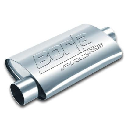 Borla Universal 4in x 9-1/2in x 14in Oval Center/Offset 3in Inlet/Outlet ProXS Muffler