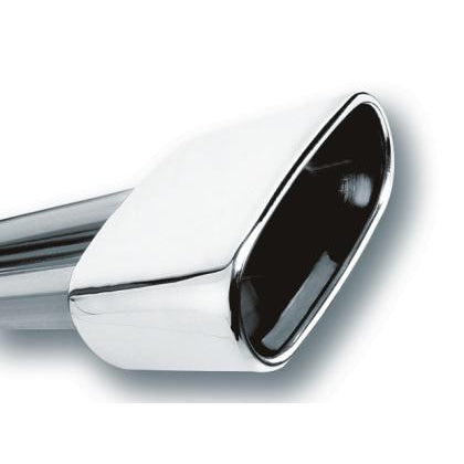 Borla 2.5in Inlet 6.69in x 3in Rectangular Rolled Angle Cut Single Inlet x 5.63in Long Exhaust Tip