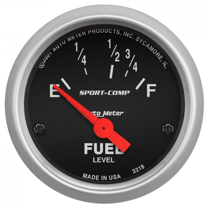 AutoMeter Sport Comp 52Mm 16-158 Ohms Electronic Fuel Level Gauge ...