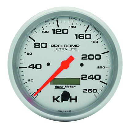 AutoMeter Ultra-Lite 5 inch 260 KPH In Dash Speedo