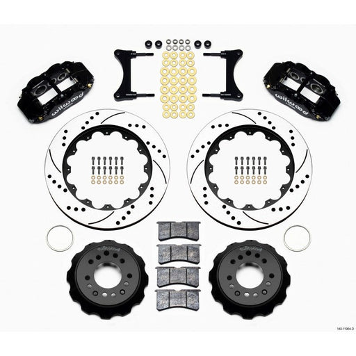 Wilwood Narrow Superlite 6R Front Hat Kit 14.00in Drilled 93-96 Mazda RX7