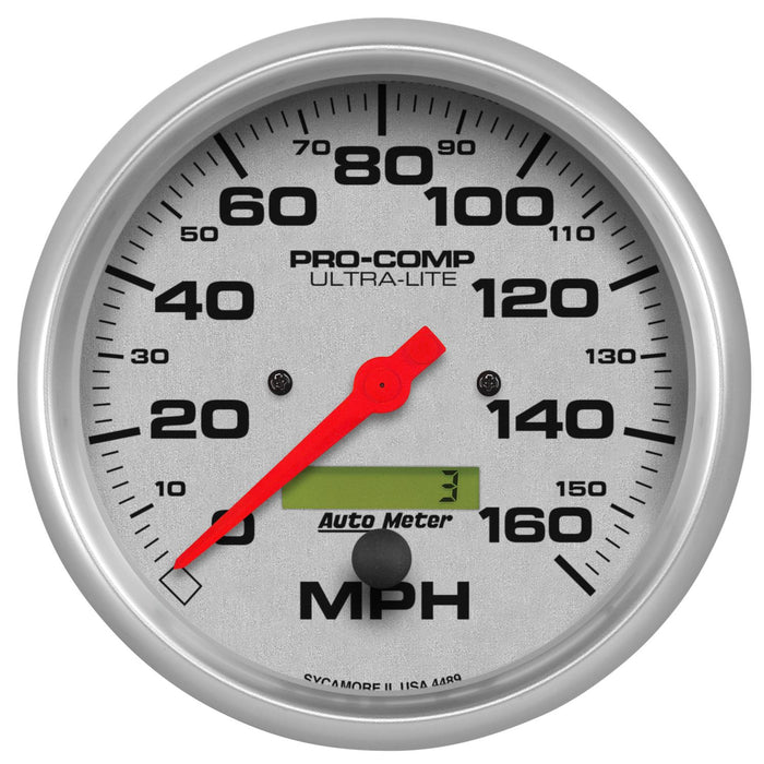 Autometer Ultra-Lite 5 inch 260 KPH In Dash Speedo