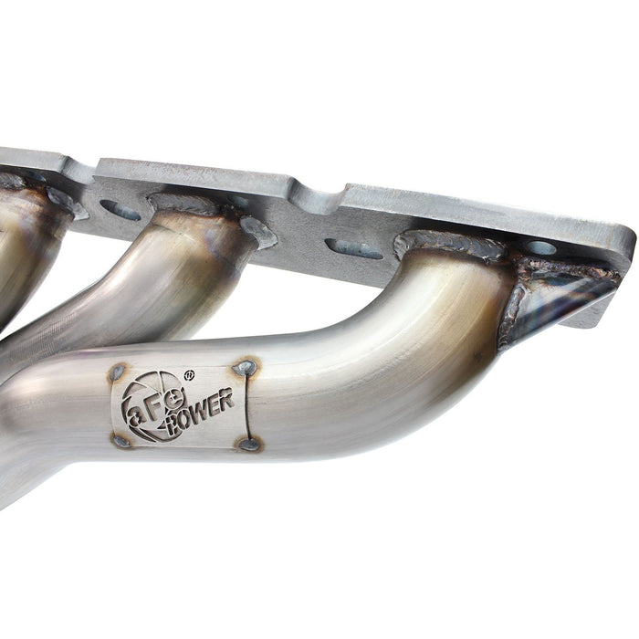 aFe Power Twisted Steel Long Tube Header & Mid Pipe 304 Stainless Steel w/ Cat Dodge Challenger/Charger 15-20 V8-5.7L