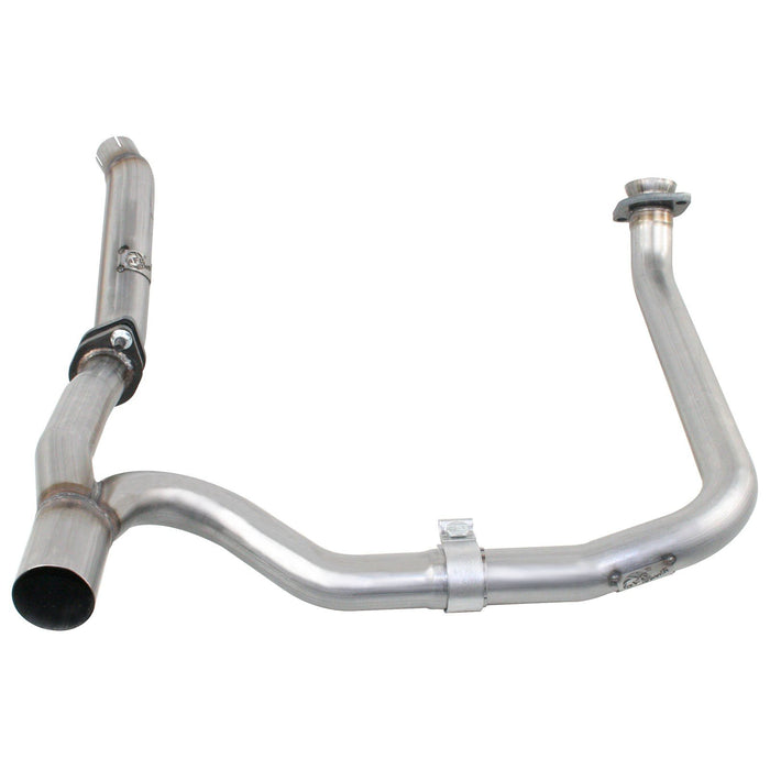 aFe Power Twisted Steel 2 IN-2-1/2 IN Steel Loop-Delete Downpipe & Y-Pipe Jeep Wrangler (JK) 12-18 V6-3.6L