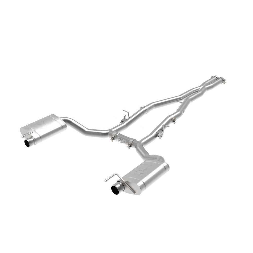 aFe Power Mach Force-Xp 3 IN 304 Stainless Steel Cat-Back Exhaust System Dodge Charger Hellcat 15-20 V8-6.2L/6.4L (sc)