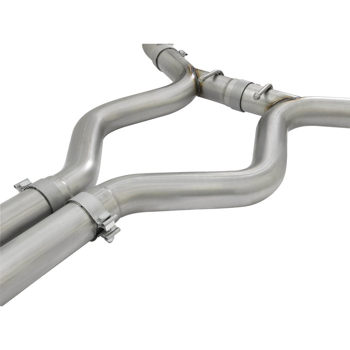 aFe Power Mach Force-Xp 3 IN 304 Stainless Steel Cat-Back Exhaust System w/Black Tip Ford Mustang GT 15-17 V8-5.0L/V6-3.7L