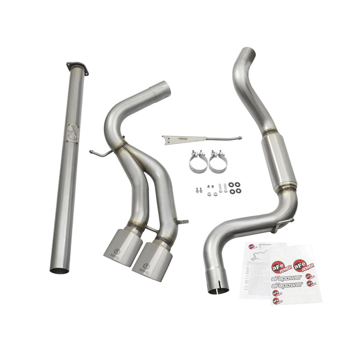 aFe Power Takeda 3 IN 304 Stainless Steel Cat-Back Exhaust System Ford Focus ST 13-18 L4-2.0L (t)