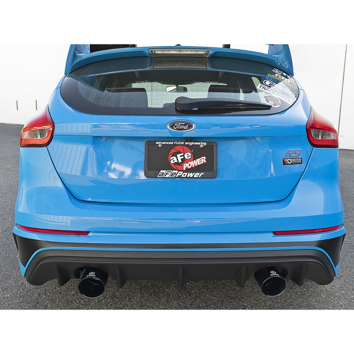 aFe Power Takeda 3 IN 304 Stainless Steel Cat-Back Exhaust System Ford Focus RS 16-18 L4-2.3L (t)