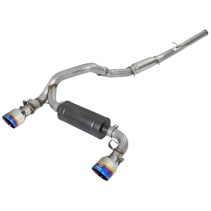 aFe Power Takeda 3 IN 304 Stainless Steel Cat-Back Exhaust System Ford Focus RS 16-18 L4-2.3L (t)