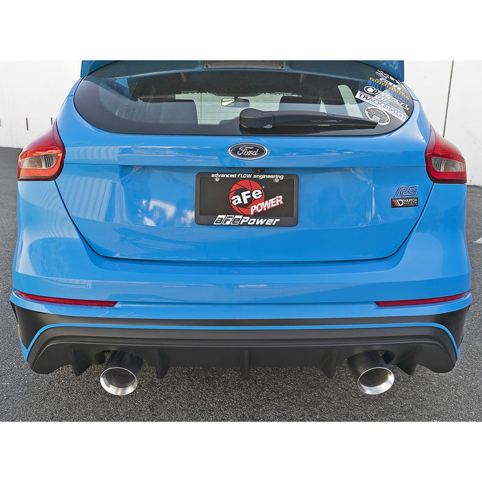 aFe Power Takeda 3 IN 304 Stainless Steel Cat-Back Exhaust System Ford Focus RS 16-18 L4-2.3L (t)