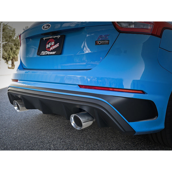 aFe Power Takeda 3 IN 304 Stainless Steel Axle-Back Exhaust System Ford Focus RS 16-18 L4-2.3L (t)