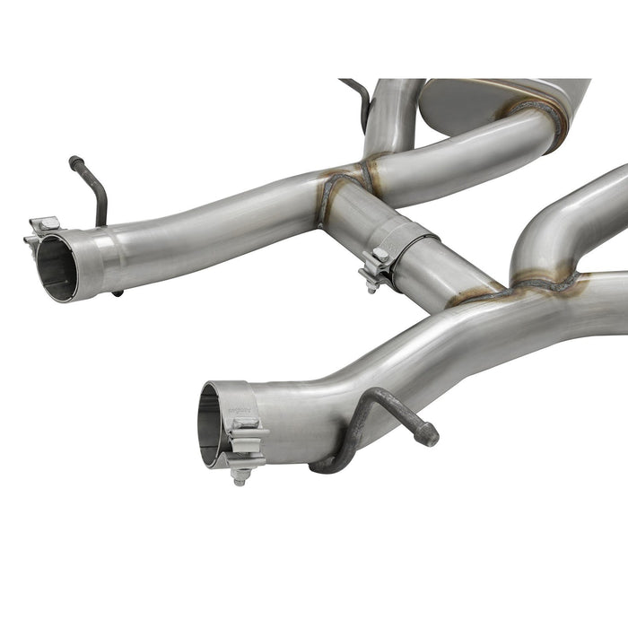 aFe Power Mach Force-Xp 3 IN 304 Stainless Steel Axle-Back Exhaust System Chevrolet Camaro SS 16-20 V8-6.2L (sc)