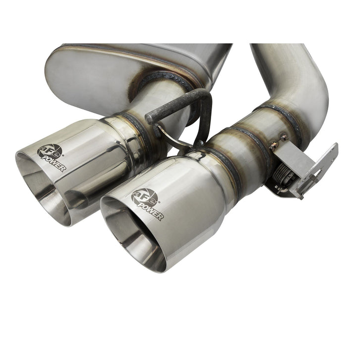 aFe Power Mach Force-Xp 3 IN 304 Stainless Steel Axle-Back Exhaust System Chevrolet Camaro SS 16-20 V8-6.2L (sc)