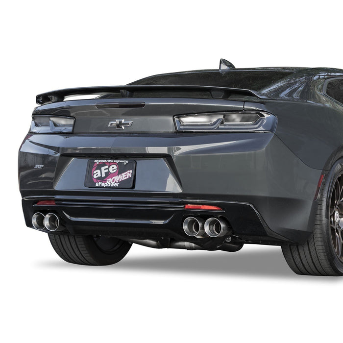 aFe Power Mach Force-Xp 3 IN 304 Stainless Steel Axle-Back Exhaust System Chevrolet Camaro SS 16-20 V8-6.2L (sc)