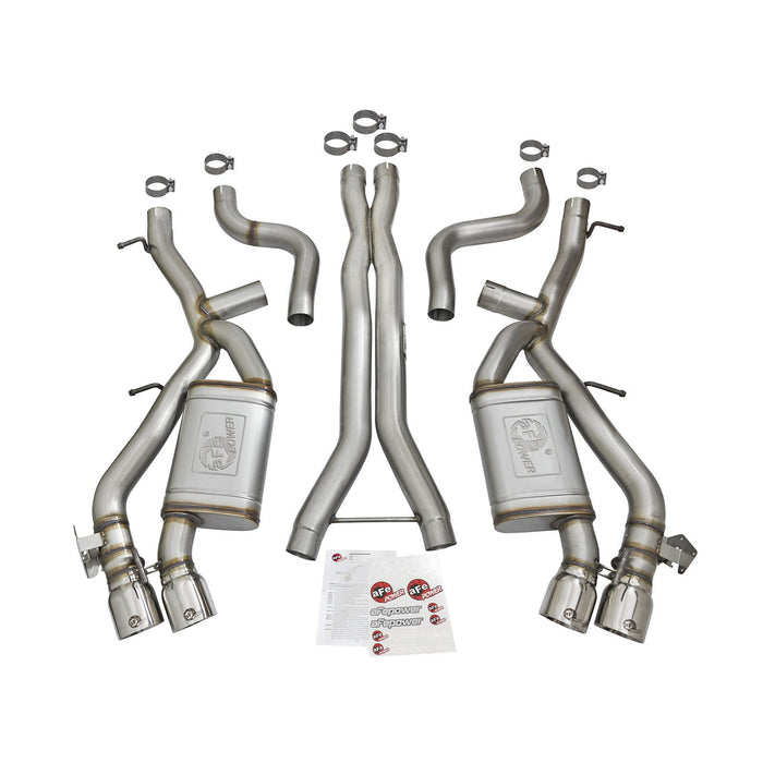 aFe Power Mach Force-Xp 3 IN 304 Stainless Steel Cat-Back Exhaust System Chevrolet Camaro SS 16-20 V8-6.2L (sc)