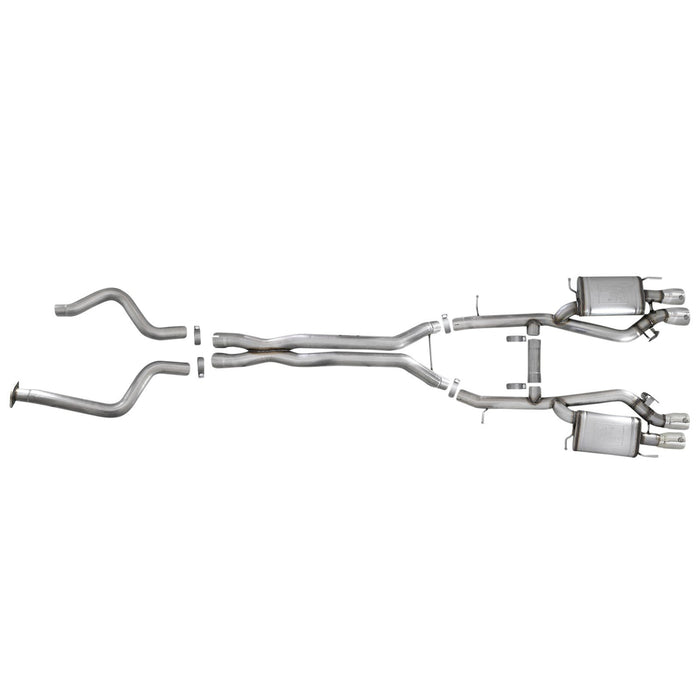 aFe Power Mach Force-Xp 3 IN 304 Stainless Steel Cat-Back Exhaust System Cadillac ATS-V 16-19 V6-3.6L (tt)