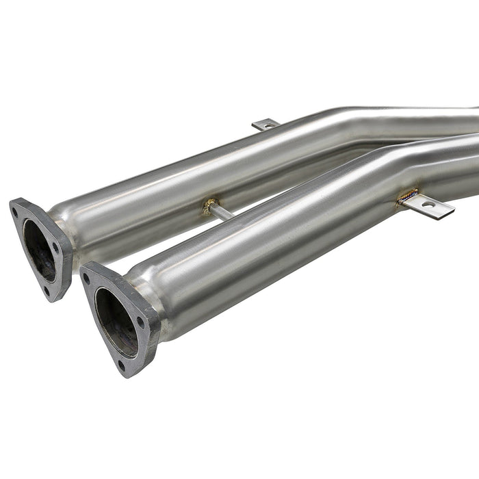 aFe Power Mach Force-XP 2-1/2 IN 304 Stainless Steel Cat-Back Exhaust System BMW M3 (E46) 01-06 L6-3.2L S54