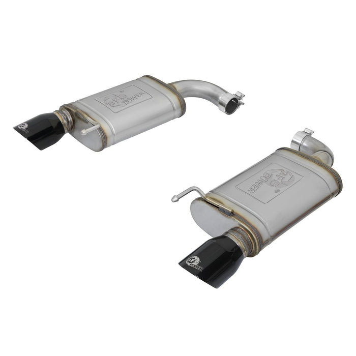 aFe Power Mach Force-Xp 2-1/2in 409 Stainless Steel Axle-Back Exhaust System Ford Mustang 15-20 L4-2.3L (t) / V6-3.7L