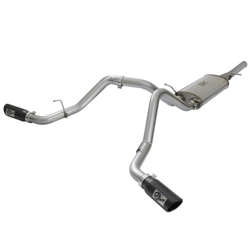 aFe Power Mach Force-Xp 3 IN 409 Stainless Steel Cat-Back Exhaust System w/Black Tip GM Silverado/Sierra 1500 09-18 V6-4.3/V8-4.8/5.3L