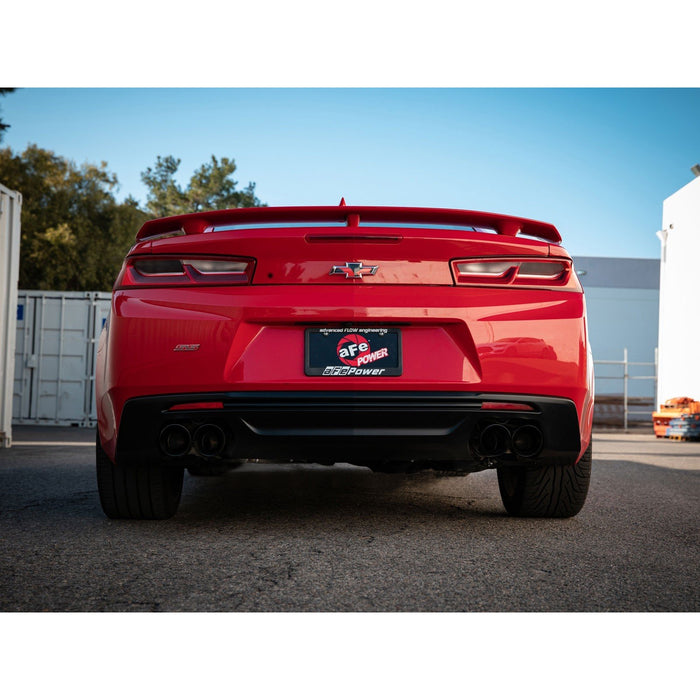 aFe Power Mach Force-Xp 2-1/2 IN 409 Stainless Steel Axle-Back Exhaust System Black Chevrolet Camaro SS 16-20 V8-6.2L