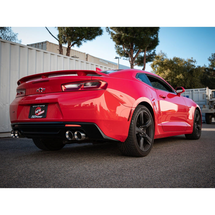 aFe Power Mach Force-Xp 2-1/2 IN 409 Stainless Steel Axle-Back Exhaust System Black Chevrolet Camaro SS 16-20 V8-6.2L