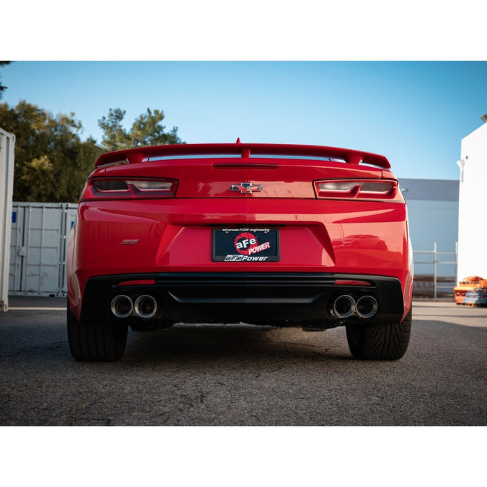 aFe Power Mach Force-Xp 2-1/2 IN 409 Stainless Steel Axle-Back Exhaust System Black Chevrolet Camaro SS 16-20 V8-6.2L