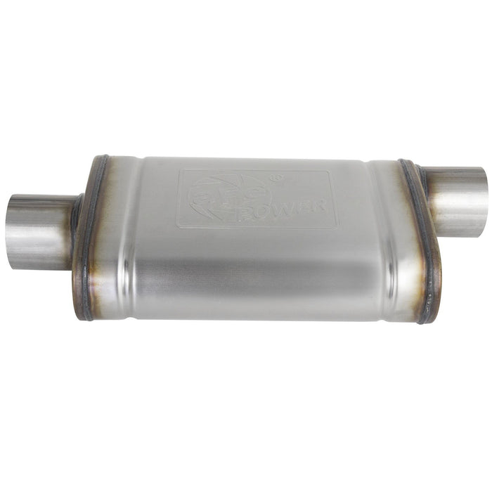 aFe Power Mach Force-Xp 409 Stainless Steel Muffler 3 IN ID Center/Offset x 4 IN H x 9 IN W x 14 IN L - Oval Body